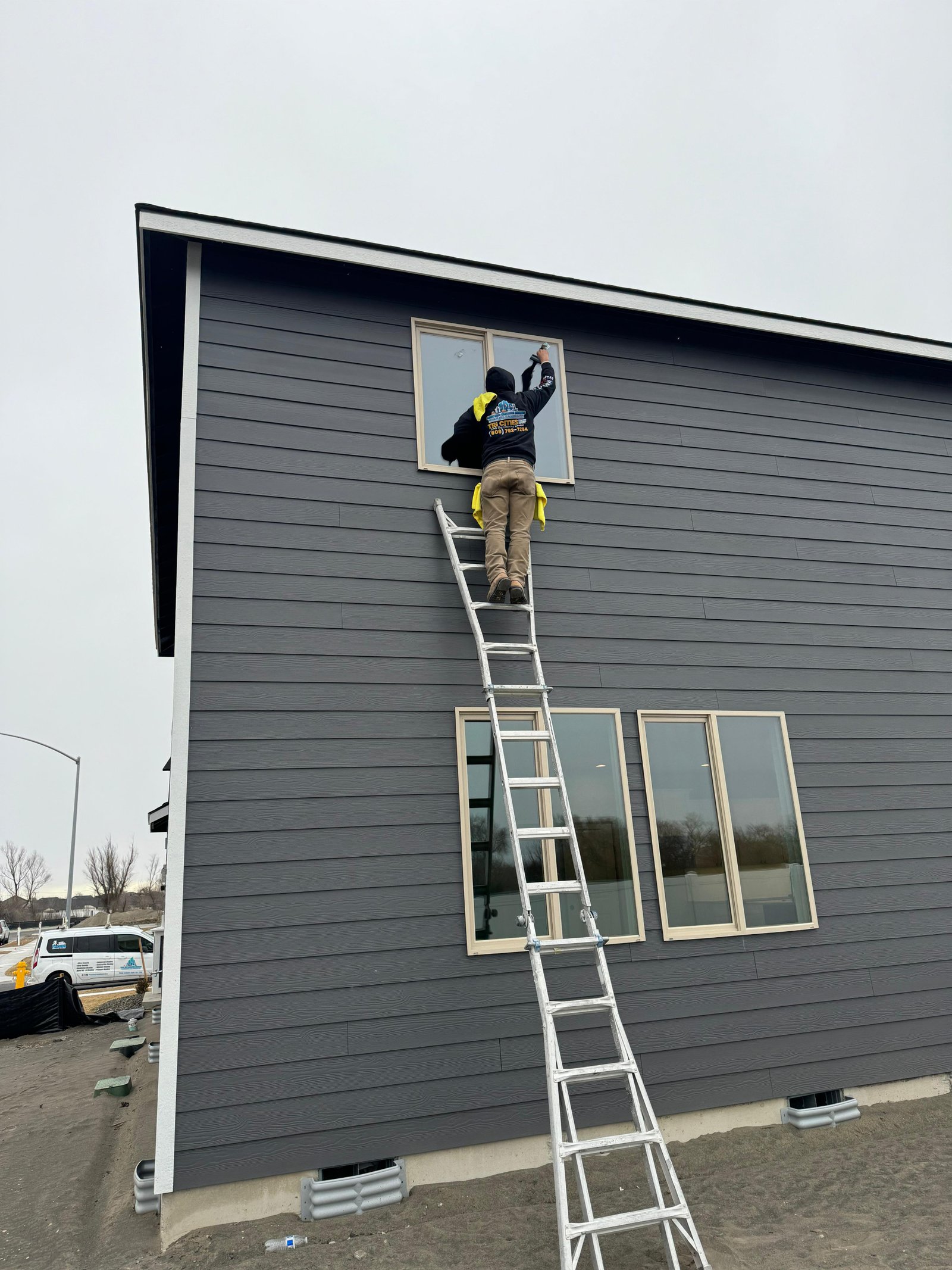 Window Cleaning Before